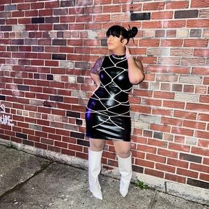 Leather dress fits amazing